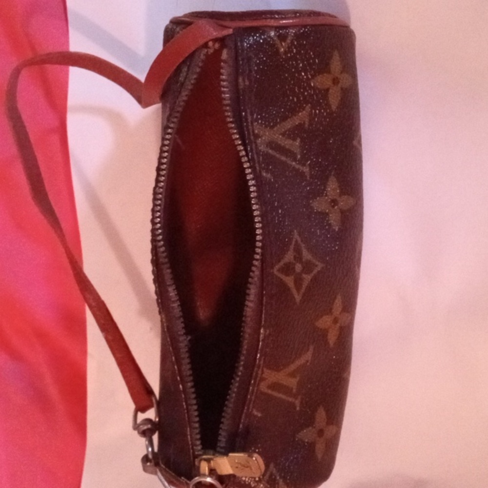Brown Designer Wristlet
